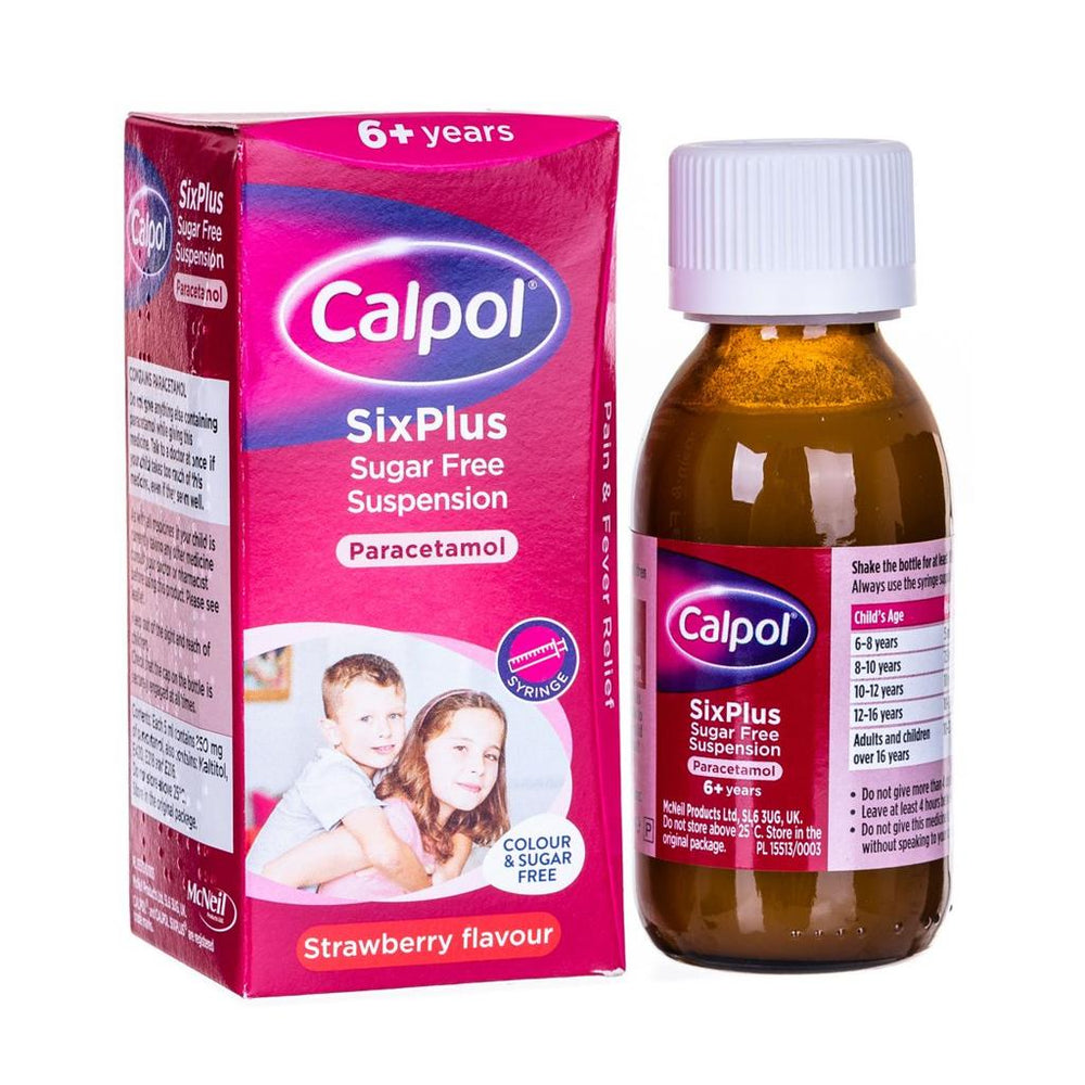 Calpol Six Plus Sugar Free Suspension 100ml